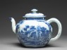 Teapot with scenes derived from Olfert Dapper engravings (side)