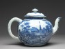 Teapot with scenes derived from Olfert Dapper engravings (side)