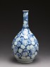 Bottle with stylized snowflakes (side)