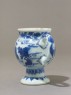 Mustard pot of Delft form (side)