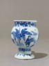 Mustard pot of Delft form (side)