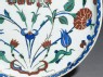 Dish with roses and tulips (detail, inside)