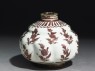 Jar with floral patterning (oblique)