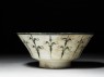 Bowl with floral and calligraphic decoration (side)