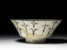 Bowl with floral and calligraphic decoration (side)