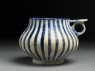 Tankard with blue stripes (side)