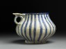 Tankard with blue stripes (side)