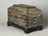 Casket with geometric and foliate decoration (oblique)