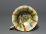 Cup with striped three-coloured glaze (top)