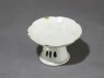 White ware dish and stand (oblique)