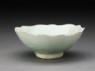 White ware cup with foliated rim (oblique)