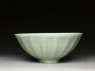 Greenware bowl with lotus petals (side)