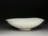 White ware dish with lotus decoration (oblique)