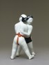 Figure of two sumo wrestlers (oblique)