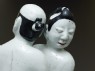 Figure of two sumo wrestlers (detail)