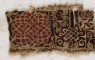 Textile fragment with interlacing scrolls and knotted pattern (detail)
