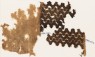 Textile fragment with chevrons and linked S-shapes and Z-shapes (with EA1984.219.a)