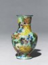 Baluster vase with chrysanthemums (side)