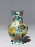 Baluster vase with chrysanthemums (side)