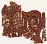 Textile fragment with flowering trees (with EA1990.823.a)