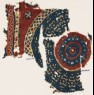 Textile fragment with bands and part of a large circle (with EA1990.949.b)