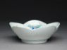 Lobed bowl with butterflies (oblique)