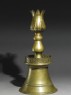 Candlestick with candleholder in the form of a tulip (side)