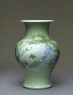 Baluster vase with flowers (side)