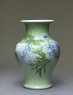 Baluster vase with flowers (side)