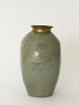 Greenware vase with floral decoration (side)