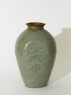 Greenware vase with floral decoration (side)