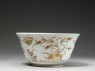 Bowl with partridges and flowers (side)