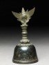 Bronze handbell with winged conch finial (side)