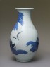 Inverted baluster vase with two cranes (side)