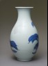 Inverted baluster vase with two cranes (side)