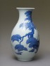 Inverted baluster vase with two cranes (side)
