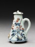 Miniature coffee pot with flowers and butterflies (side)