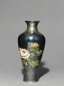 Baluster vase with poppies and tree peonies (side)