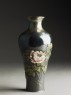 Baluster vase with poppies and tree peonies (side)
