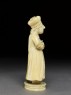 Ivory king chess-piece (side)