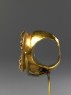 Ring with bust figure holding a wine cup (side)