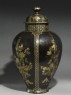 Octagonal jar with flowers (side)