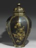 Octagonal jar with flowers (side)