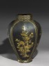 Octagonal jar with flowers (oblique)