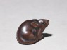 Netsuke in the form of a mouse (oblique)