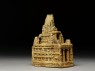 Stone model of the Mahabodhi temple (side)