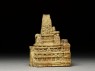 Stone model of the Mahabodhi temple (side)