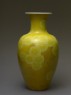 Baluster vase with stylized chrysanthemums (side)