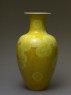 Baluster vase with stylized chrysanthemums (side)