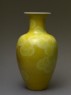 Baluster vase with stylized chrysanthemums (side)